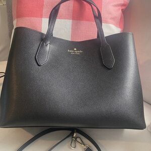 Black leather Kate Spade purse